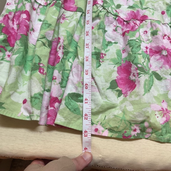 Torrid 1X green floral ruffle straps midi dress - Picture 4 of 13